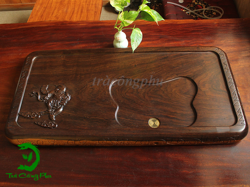 Khay Trà Nguyên Khối Gỗ Cẩm Lai - KGNK